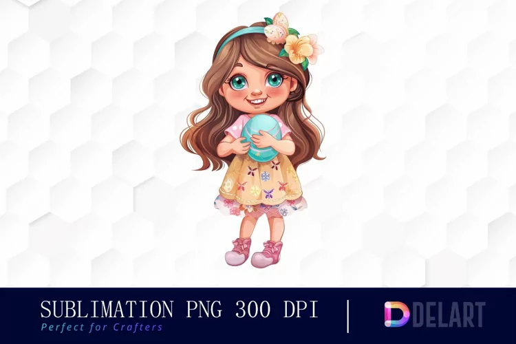 Easter Girl Design Clipart