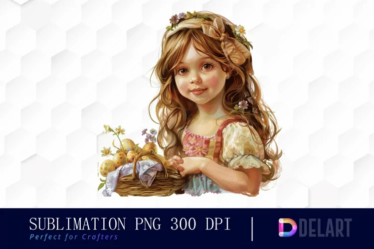 Easter Girl Design Clipart