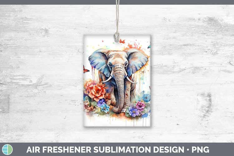 Elephant Watercolor Clipart Image 23