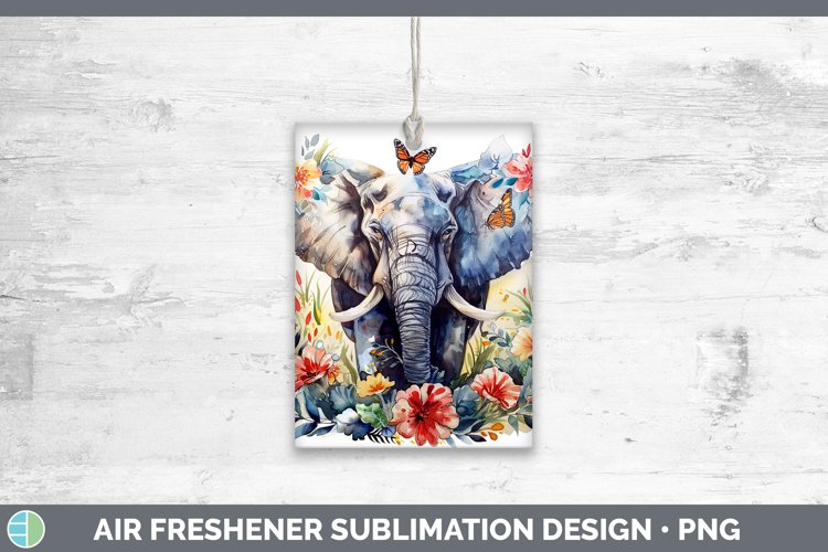 Elephant Watercolor Clipart Image 13