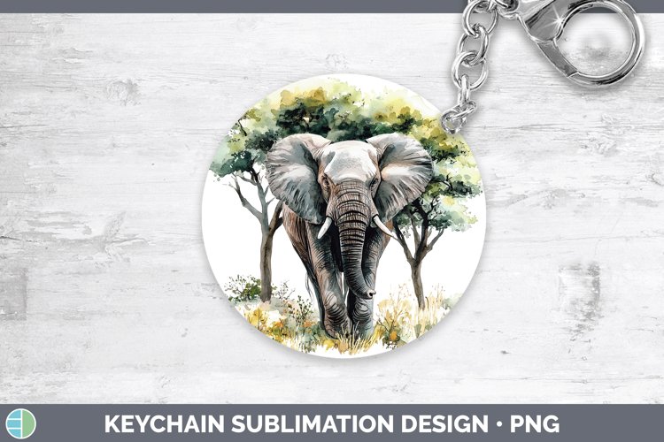 Watercolor Elephant Image 12