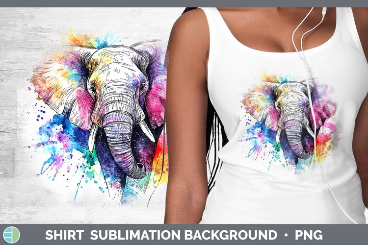 Watercolor Elephant Image 23