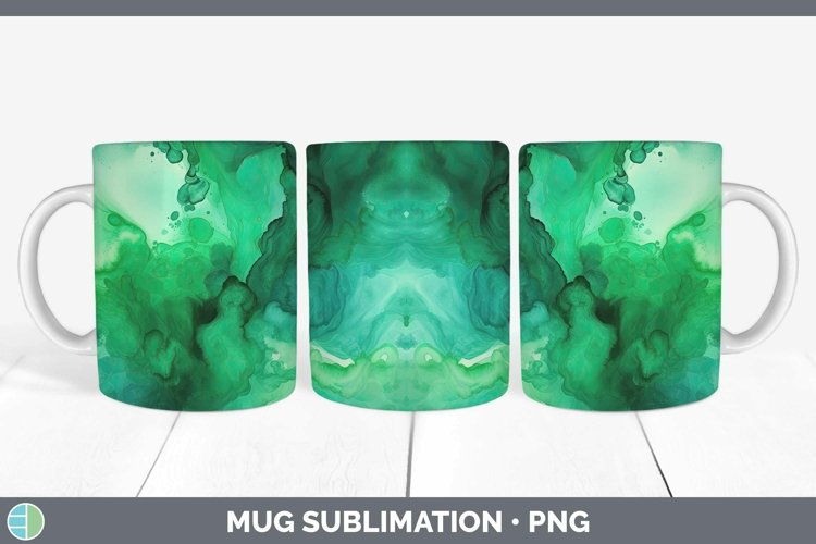 GorgeousWatercolor Mug Wrap design.