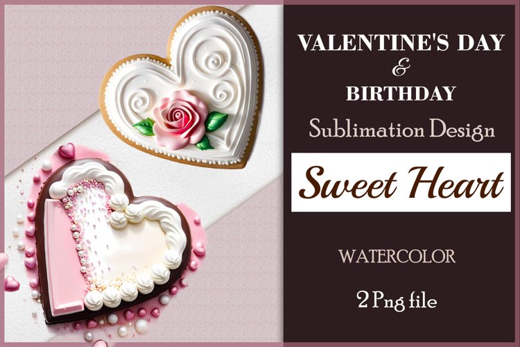 Sublimation Sweet Heart Clipart 2 Png Files