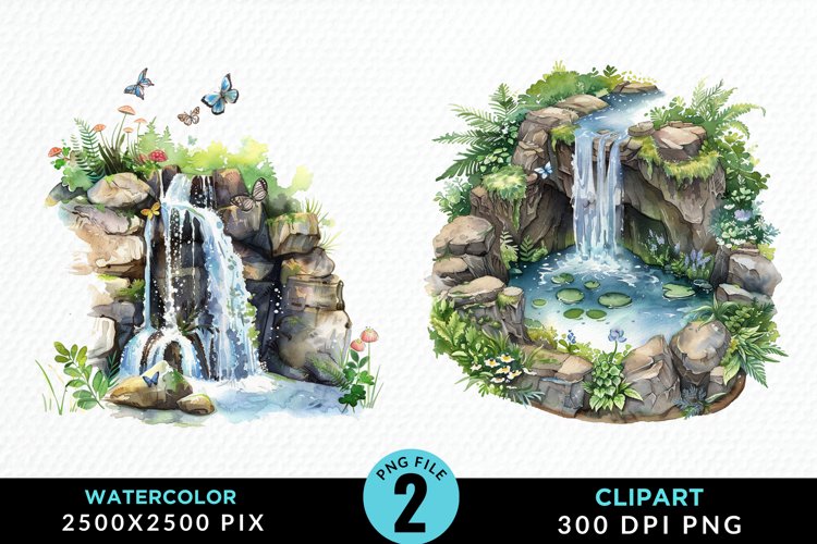 Waterfall Illustration Image 7