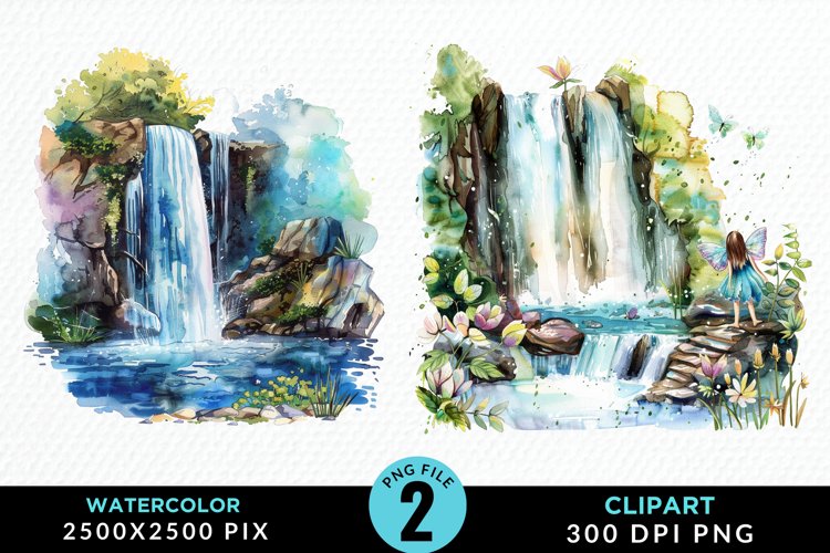Waterfall Illustration Image 4