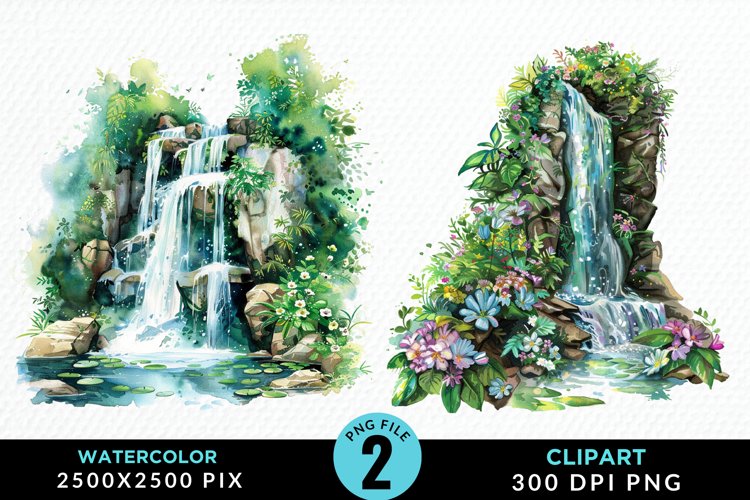 Waterfall Illustration Image 21