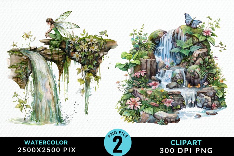 Waterfall Illustration Image 12