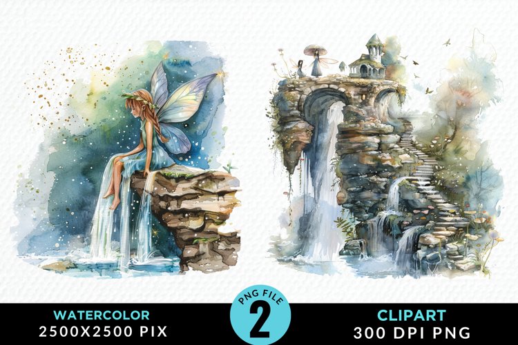 Waterfall Illustration Image 3