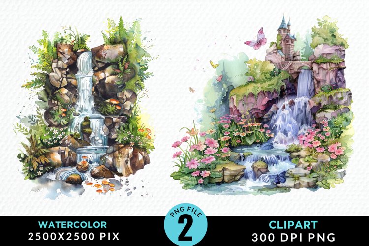 Waterfall Illustration Image 10