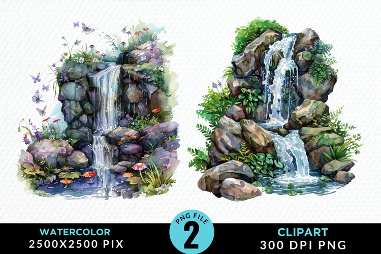Waterfall Illustration Image 11