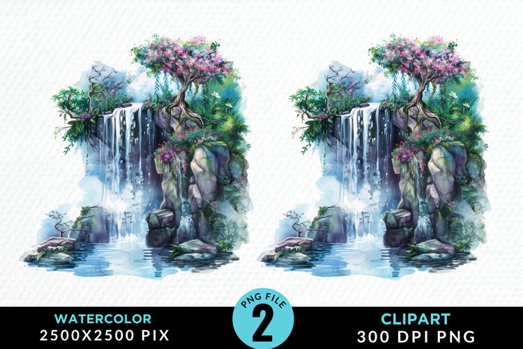 Waterfall Illustration Image 16