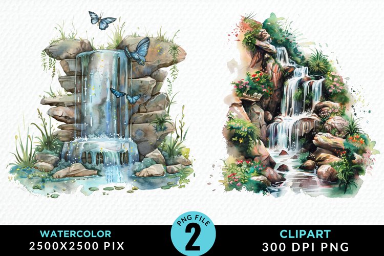 Waterfall Illustration Image 9