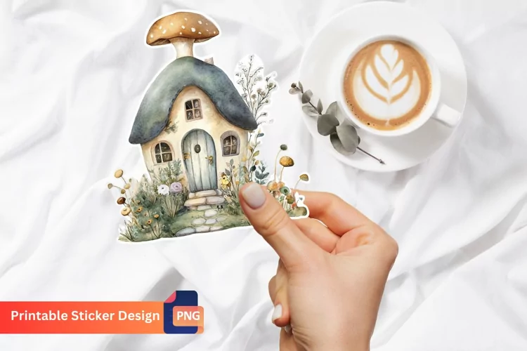 Book Flowers Butterfly Sticker