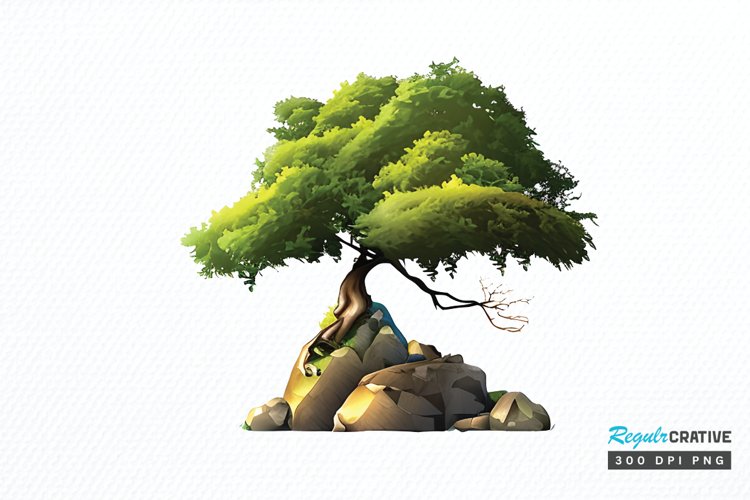 Watercolor Fairy Tree PNG Clipart