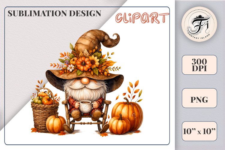 Cute Gnome Clipart Image 4