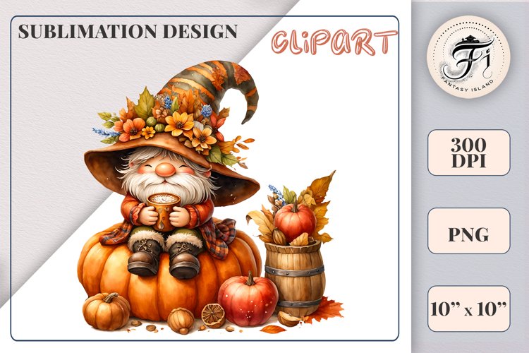 Cute Gnome Clipart Image 8