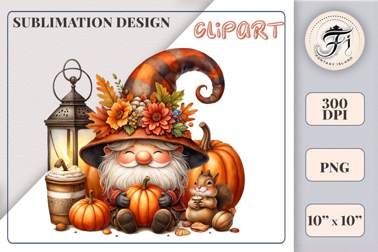 Cute Gnome Clipart Image 4