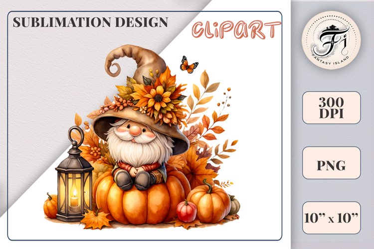 Cute Gnome Clipart Image 6
