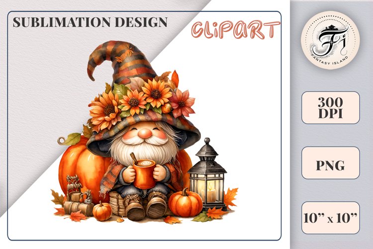 Cute Gnome Clipart Image 3
