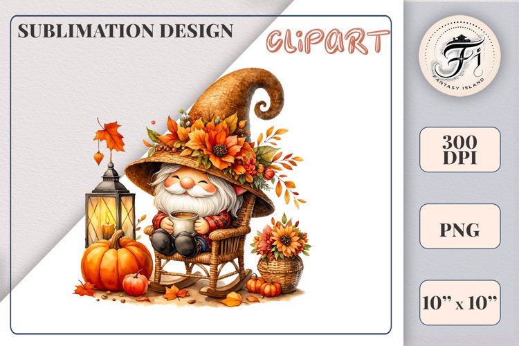 Cute Gnome Clipart Image 5