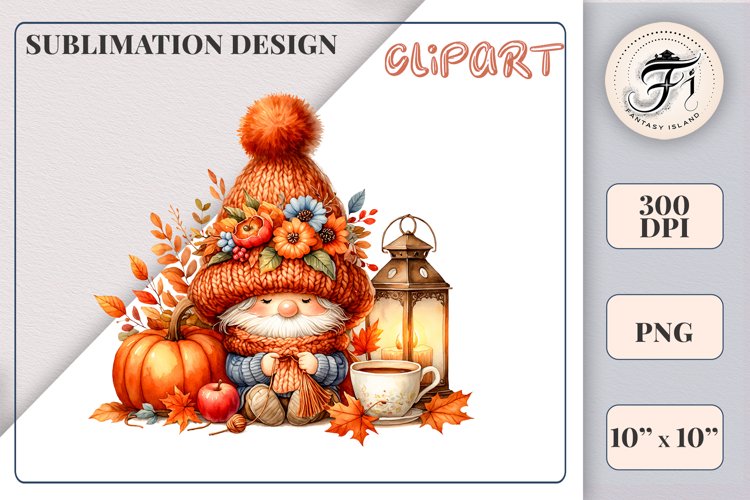 Cute Gnome Clipart Image 2