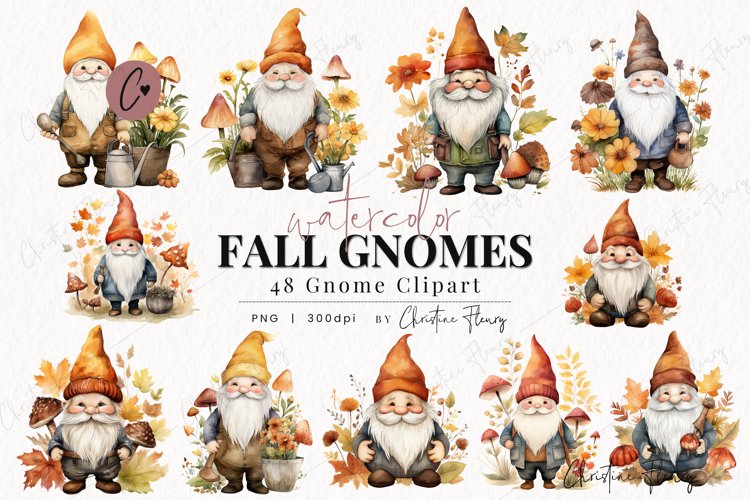 Fall Gnome Clipart Image 9