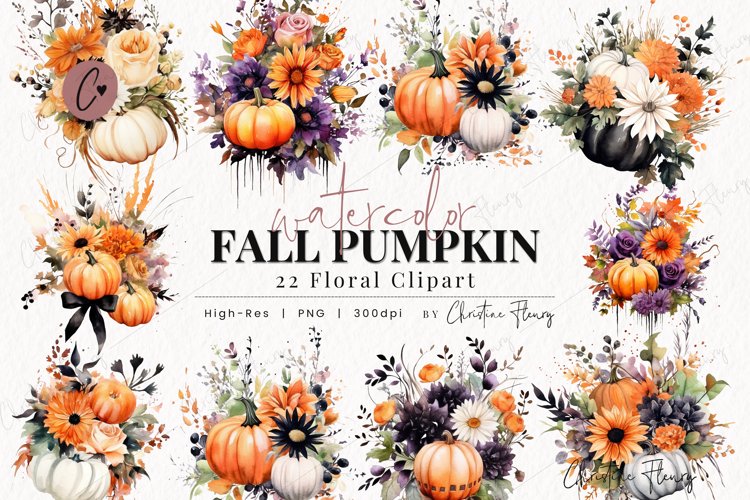 Fall Watercolor Clipart Image 8