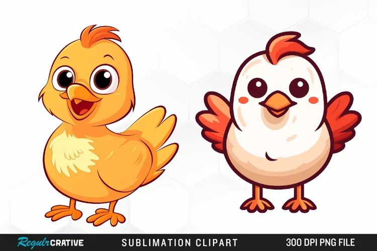 Watercolor Farm Animals Clipart