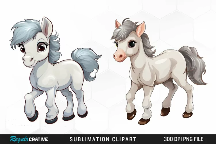 Watercolor Farm Animals Clipart