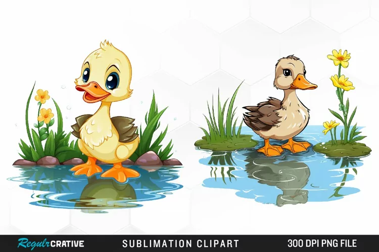 Watercolor Farm Animals Clipart