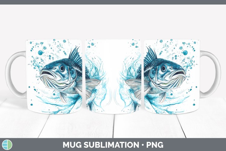 GorgeousWatercolor Mug Wrap design.
