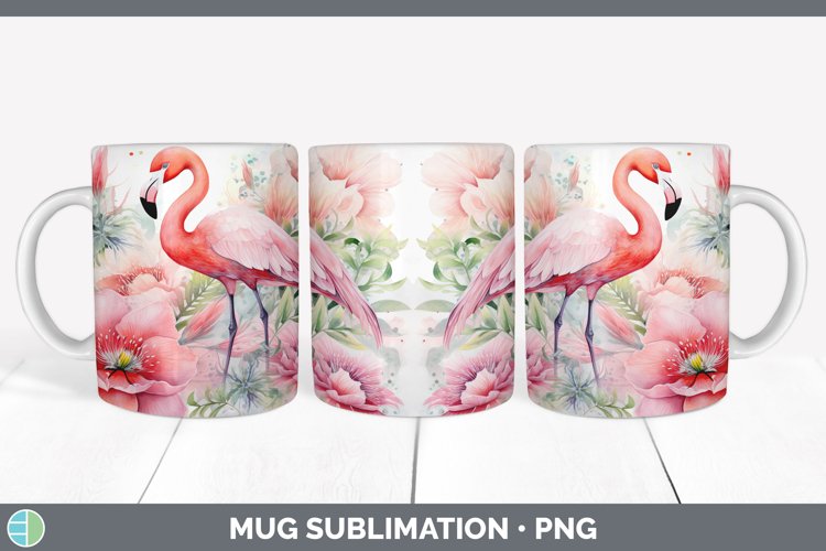 GorgeousWatercolor Mug Wrap design.