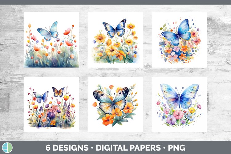Butterfly Scrapbook Paper Image 24