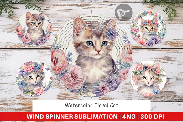 Cat Watercolor Image 4