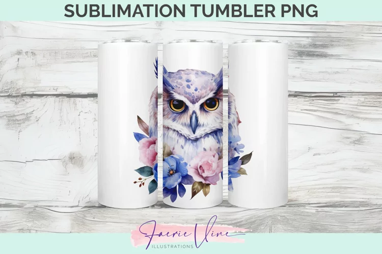 Owl Sublimation Tumbler PNG