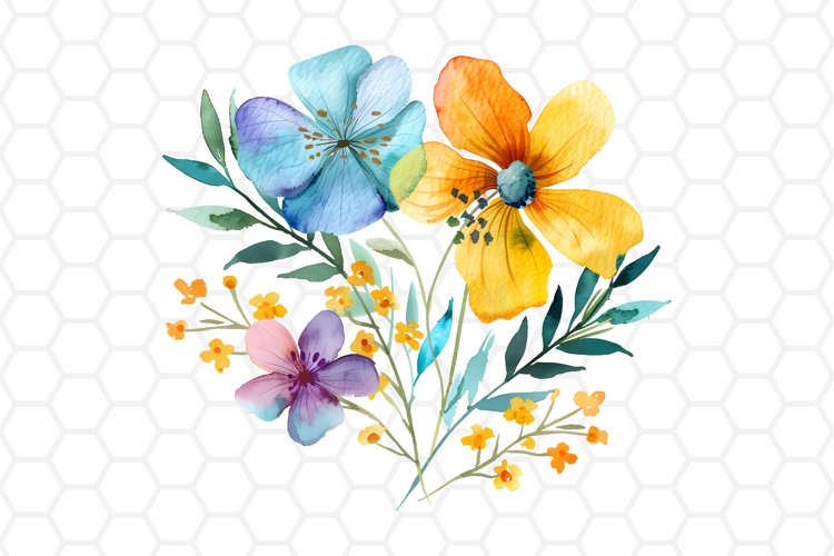 Watercolor Flower Clipart | Flower PNG