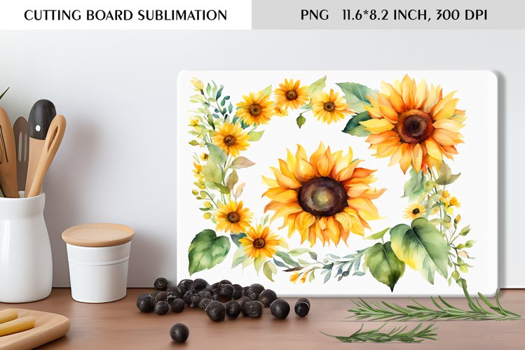 Watercolor Sunflower Clipart