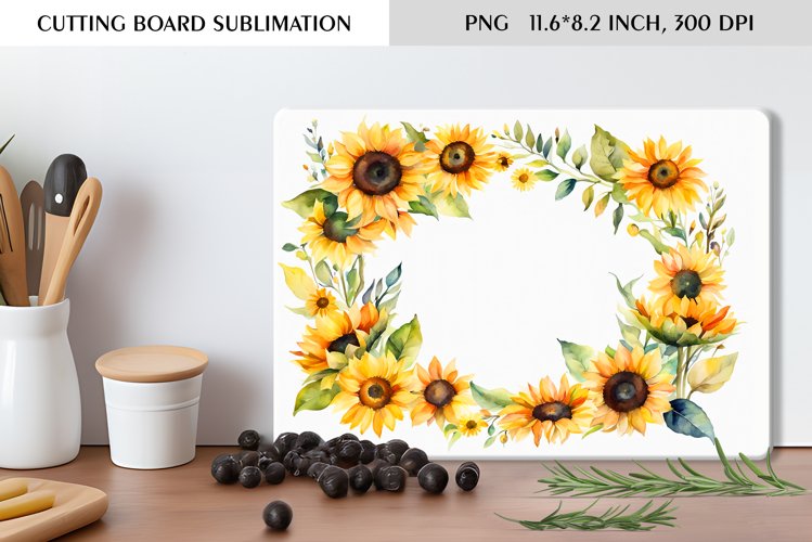Watercolor Sunflower Clipart Image 22