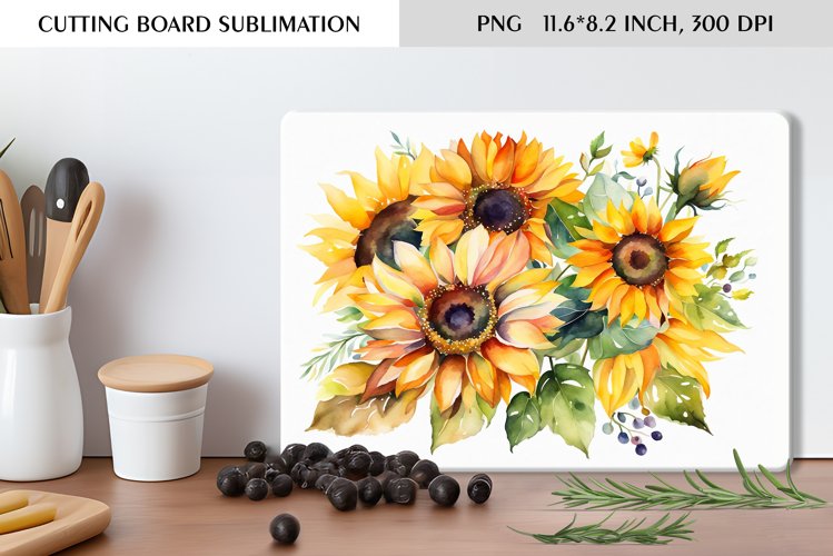 Watercolor Sunflower Clipart Image 21