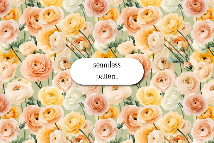 Wildflowers Digital Paper , Flowers Scrapbook, Meadow paper