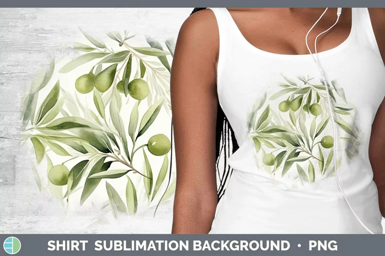 Watercolor Flowers Avocado Shirt Sublimation Sublimation Bac