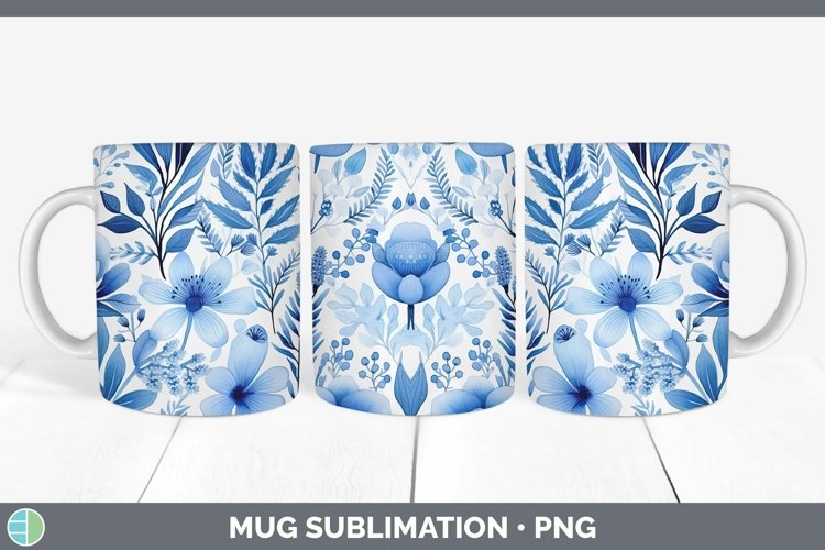 Blue Flowers Clipart Image 2