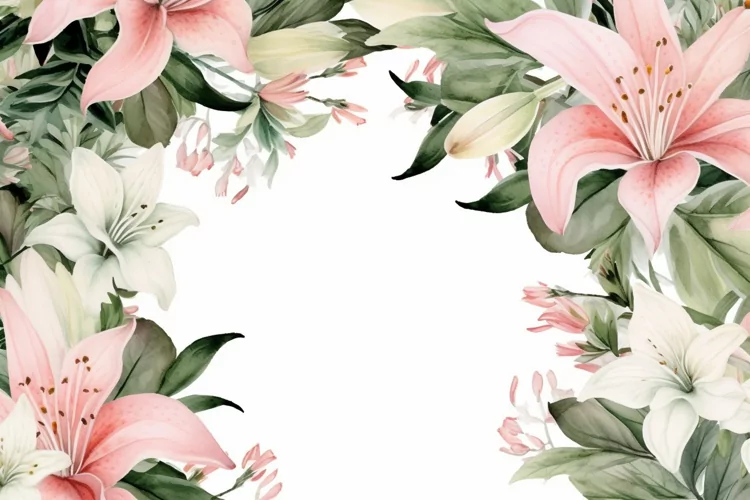 Watercolor Flowers Bouquets, illustration Background