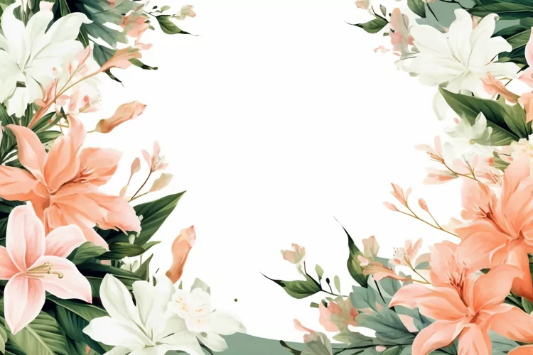 Watercolor Flowers Bouquets, illustration Background