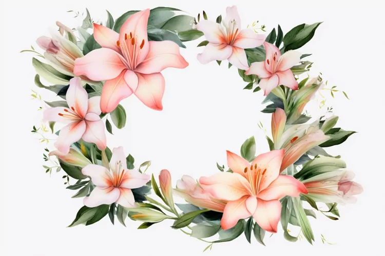 Watercolor Flowers Bouquets, illustration Background