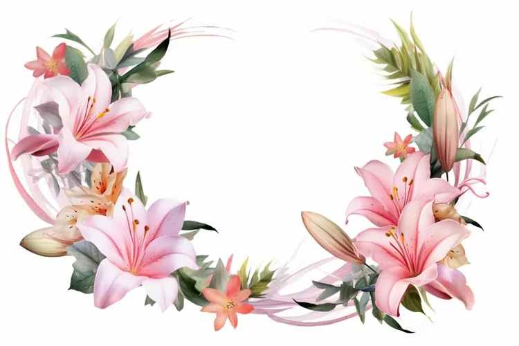 Watercolor Flowers Bouquets, illustration Background