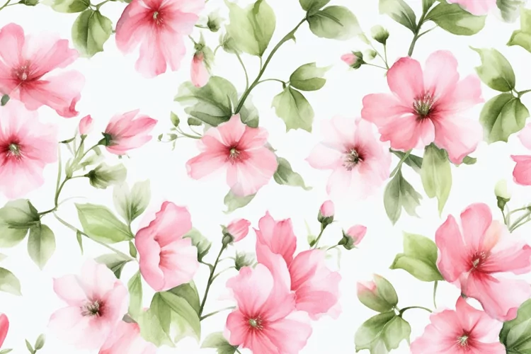 Watercolor Flowers Bouquets, illustration Background