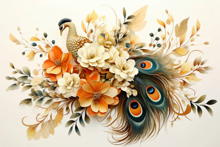 Watercolor Flowers Bouquets, illustration Background