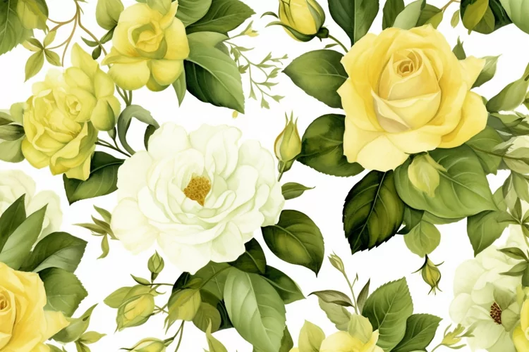 Watercolor Flowers Bouquets, illustration Background